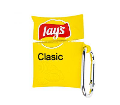 Чохол для AirPods Lays Classic жовтий 789697