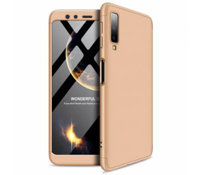 Чохол GKK LikGus для Samsung Galaxy A7 2018 (A750) 360 золотистий