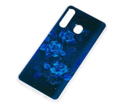 Чохол для Samsung Galaxy A20 / A30 Flowers Confetti "троянда" синій 796780
