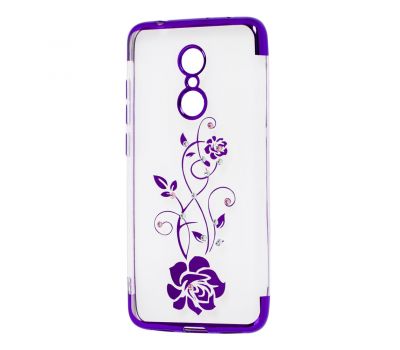 Чохол для Xiaomi Redmi 5 kingxbar diamond flower фіолетовий
