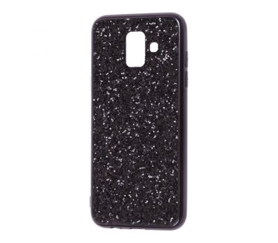 Чохол для Samsung Galaxy A6 2018 (A600) Shining sparkles з блискітками чорний