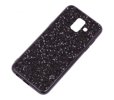 Чохол для Samsung Galaxy A6 2018 (A600) Shining sparkles з блискітками чорний 803542