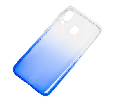 Чохол для Samsung Galaxy A40 (A405) Gradient Design біло-блакитний 805562