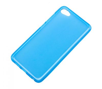 Силіконовий чохол для Meizu U10 бампер блакитний/прозорий