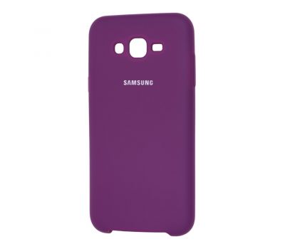 Чохол для Samsung Galaxy J7 (J700) Silky Soft Touch бузковий