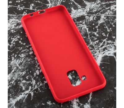 Чохол для Samsung Galaxy A8+ 2018 (A730) Soft case червоний 806879