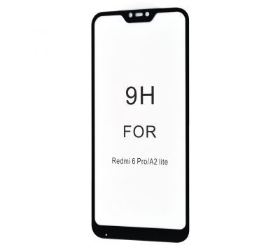 Захисне 5D скло для Xiaomi Redmi 6 Pro / Mi A2 Lite чорне (OEM) 807322
