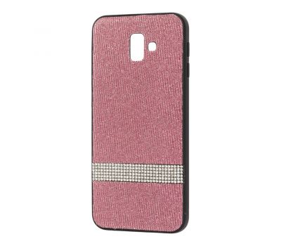 Чохол для Samsung Galaxy J6+ 2018 (J610) Swarovski (смуга) рожевий