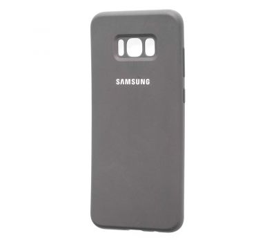 Чохол Samsung Galaxy S8+ (G955) Silicone cover сірий