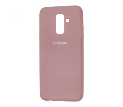 Чохол для Samsung Galaxy A6+ 2018 (A605) Silicone Full блідо-рожевий