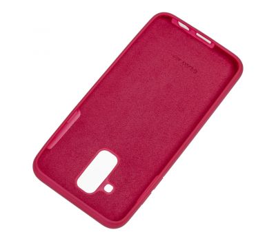Чохол для Samsung Galaxy A6+ 2018 (A605) Silicone Full рожево-червоний 812417