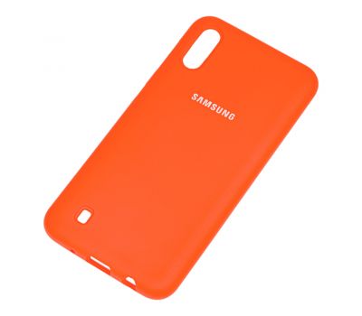 Чохол для Samsung Galaxy M10 (M105) Silicone Full помаранчевий 812830