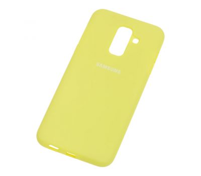 Чохол для Samsung Galaxy A6+ 2018 (A605) Silicone Full лимонний 812404