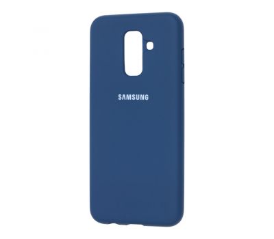 Чохол для Samsung Galaxy A6+ 2018 (A605) Silicone Full синій