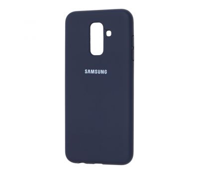 Чохол для Samsung Galaxy A6+ 2018 (A605) Silicone Full темно синій