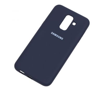 Чохол для Samsung Galaxy A6+ 2018 (A605) Silicone Full темно синій 812428