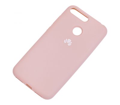 Чохол для Huawei Y6 Prime 2018 Silicone Full блідо-рожевий 814640
