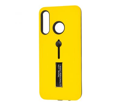 Чохол для Huawei P30 Lite Kickstand жовтий