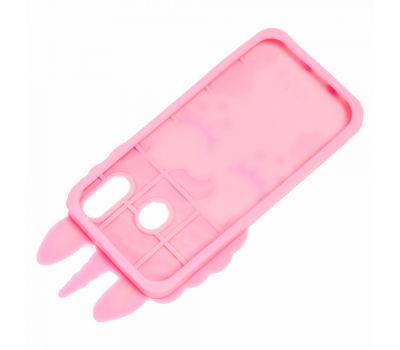 3D чохол для Samsung Galaxy M20 (M205) рожевий "єдиноріг" 824330