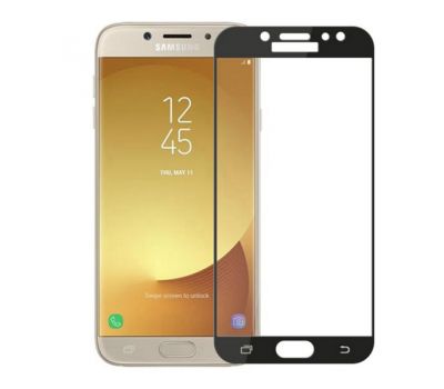 Захисне скло Samsung Galaxy J7 2017 (J730) Full Glue чорне (OEM) 825875