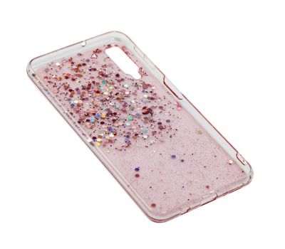 Чохол для Samsung Galaxy A7 2018 (A750) glitter star цукерки рожевий 829781