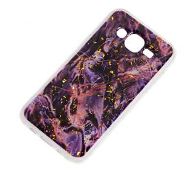 Чохол для Samsung Galaxy J5 (J500) Art confetti "мармур фіолетовий" 833073