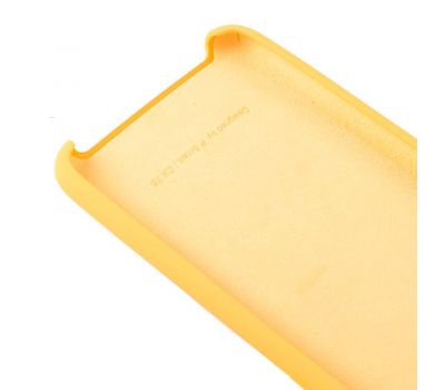 Чохол для Huawei P Smart Silky Soft Touch "жовтий" 836378