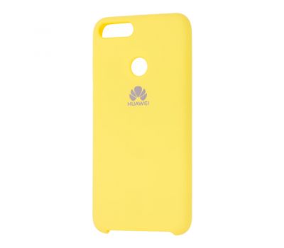 Чохол для Huawei P Smart Silky Soft Touch "жовтий II"