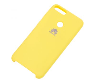 Чохол для Huawei P Smart Silky Soft Touch "жовтий II" 836374