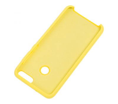 Чохол для Huawei P Smart Silky Soft Touch "жовтий II" 836375