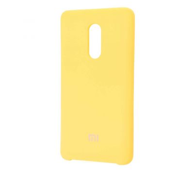 Чохол для Xiaomi Redmi Note 4x Silky Soft Touch лимонний