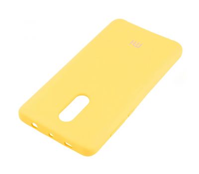 Чохол для Xiaomi Redmi Note 4x Silky Soft Touch лимонний 838037