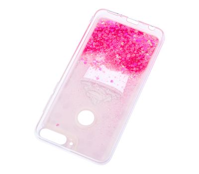 Чохол для Huawei Y7 Prime 2018 Блиск вода рожевий "морозиво" 839945