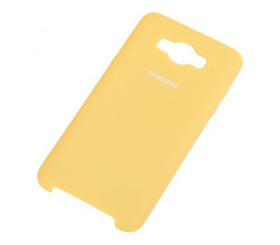 Чохол для Samsung Galaxy J7 2016 (J710) Silky Soft Touch жовтий 839438