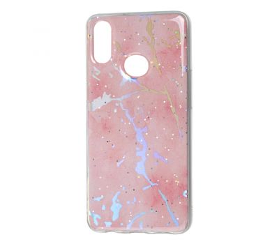 Чохол для Samsung Galaxy A10s (A107) силікон Marble рожевий