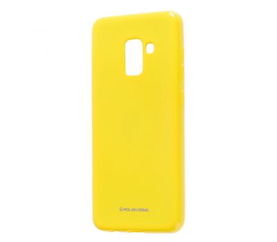 Чохол для Samsung Galaxy A8 2018 (A530) Molan Cano Jelly глянець жовтий
