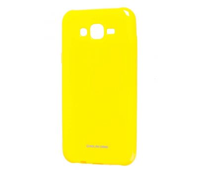 Чохол для Samsung Galaxy J7 (J700) Molan Cano глянець жовтий
