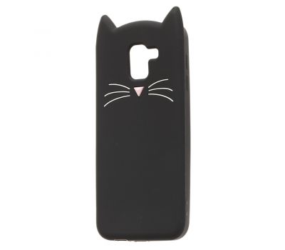 3D чохол для Samsung Galaxy J6 2018 (J600) кіт чорний