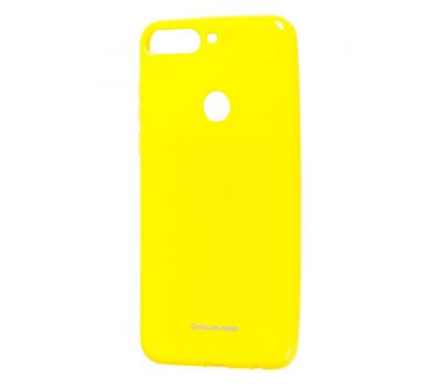 Чохол для Huawei Honor 7С Molan Cano Jelly глянець жовтий