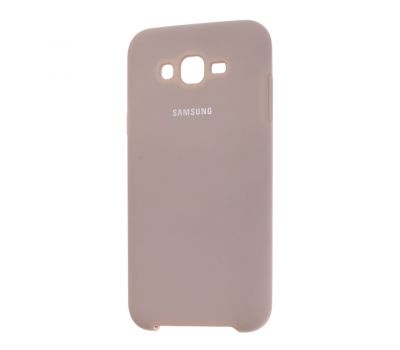 Чохол для Samsung Galaxy J7 (J700) Silky Soft Touch блідо-рожевий