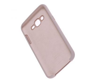 Чохол для Samsung Galaxy J7 (J700) Silky Soft Touch блідо-рожевий 851954