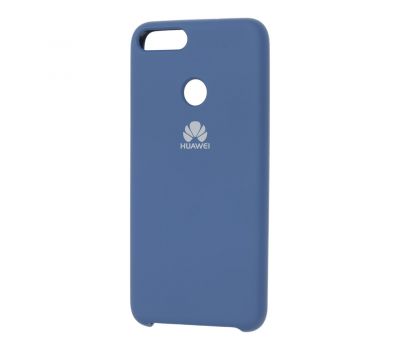 Чохол для Huawei P Smart Silky Soft Touch "синій"