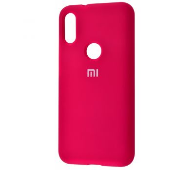 Чохол для Xiaomi Mi Play Silicone Full рожево-червоний