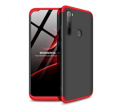 Чохол GKK LikGus для Xiaomi Redmi Note 8 360 чорно-червоний