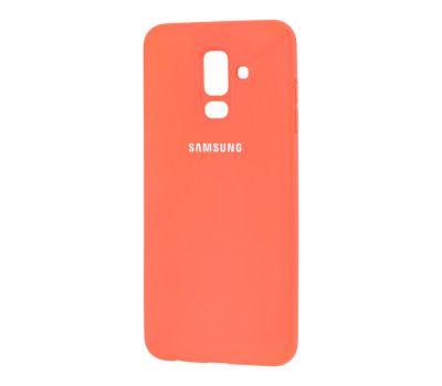 Чохол для Samsung Galaxy A6+ 2018 (A605) Silicone cover помаранчевий
