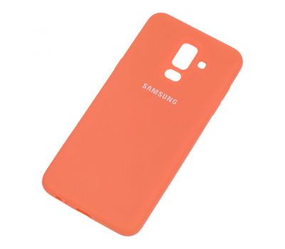 Чохол для Samsung Galaxy A6+ 2018 (A605) Silicone cover помаранчевий 858039