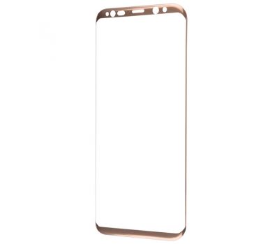 Захисне скло 3D для Samsung Galaxy S8 Plus золото (OEM)