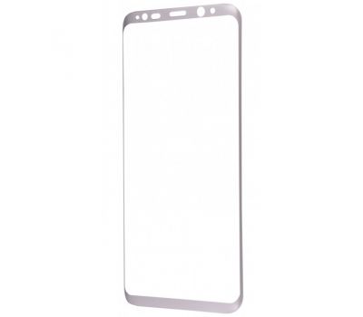 Захисне скло 3D для Samsung Galaxy S8 Plus срібло (OEM)