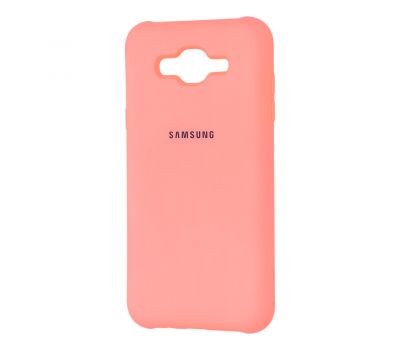 Чохол для Samsung Galaxy J7 (J700) Silicone Full рожевий 866302