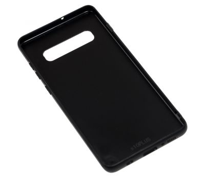 Чохол для Samsung Galaxy S10+ (G975) Shengo Textile чорний 868989